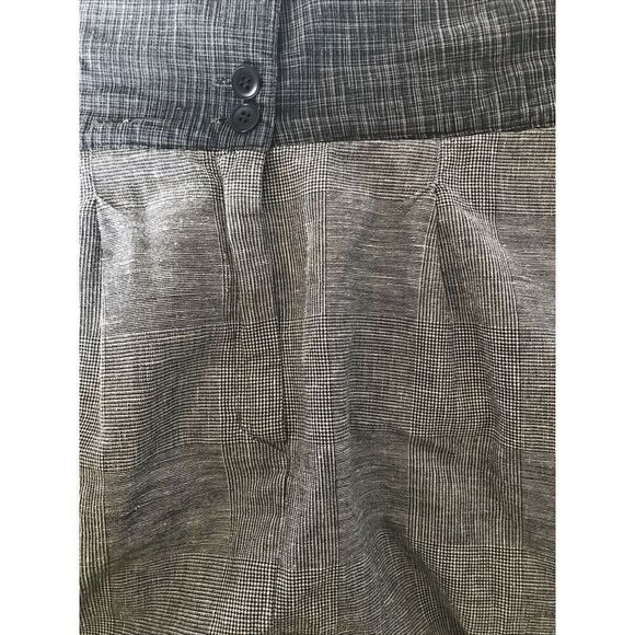 Anthropologie Cordelia Fold Over Skirt Static Print Pockets Sz 2 Black White - Picture 7 of 8